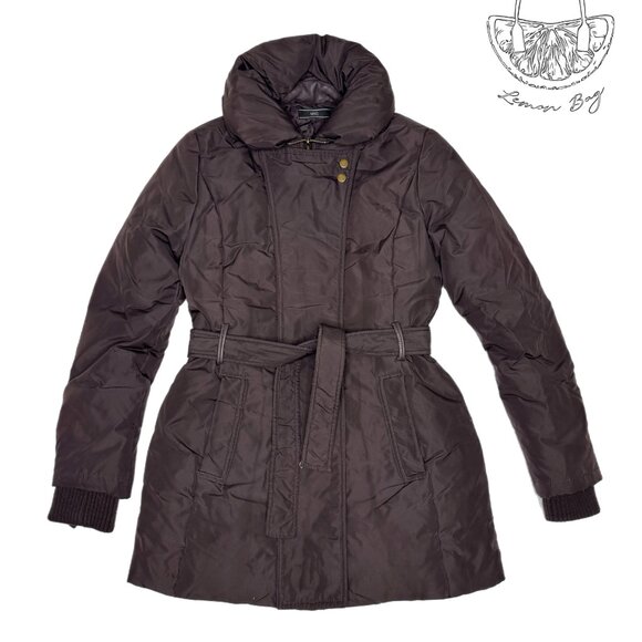 MNG Mango / Winter Down Puffer Coat / Size XS / Color Dark Chocolate Brown - Picture 5 of 12